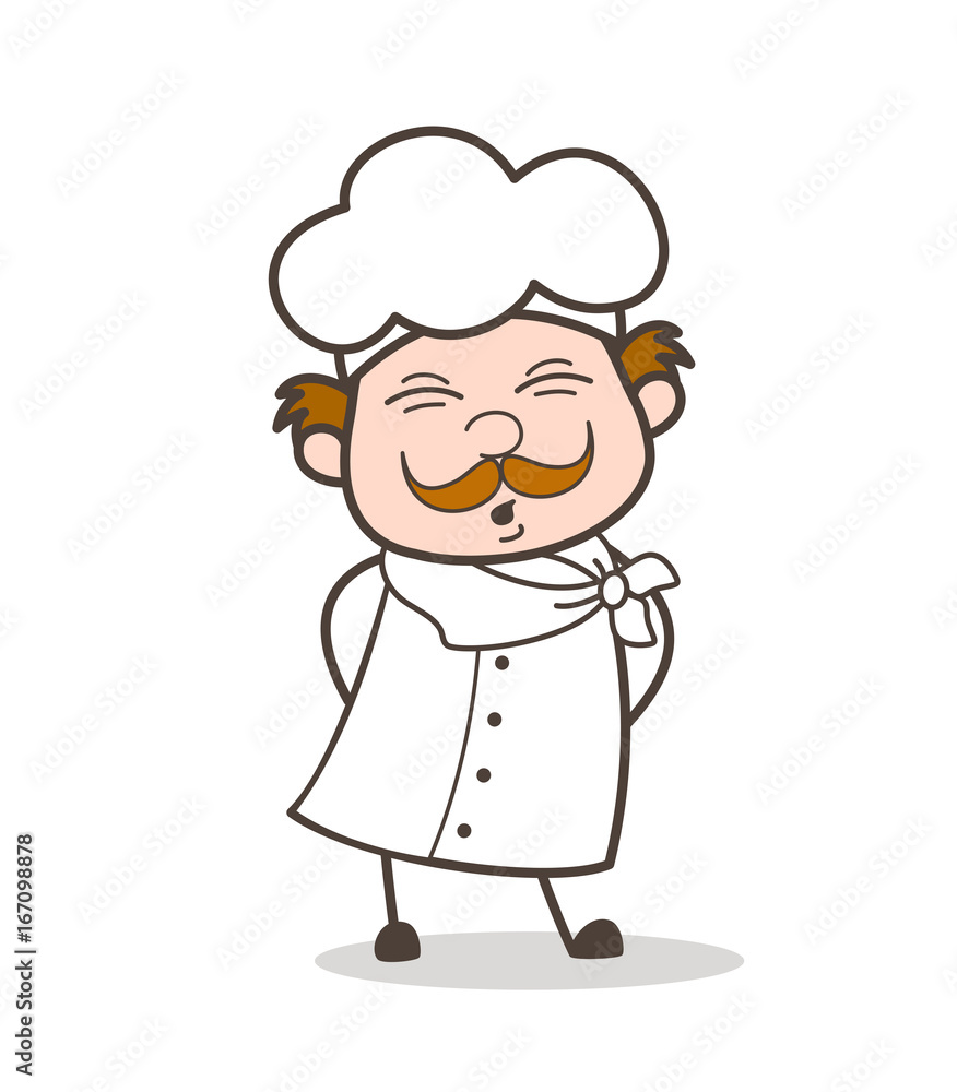 Cartoon Funny Chef Doing Acting Cartoon Funny Chef Doing Acting