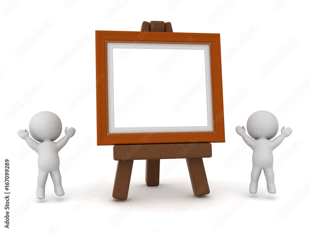 3D Character and Artwork Frame 3D Character and Artwork Frame