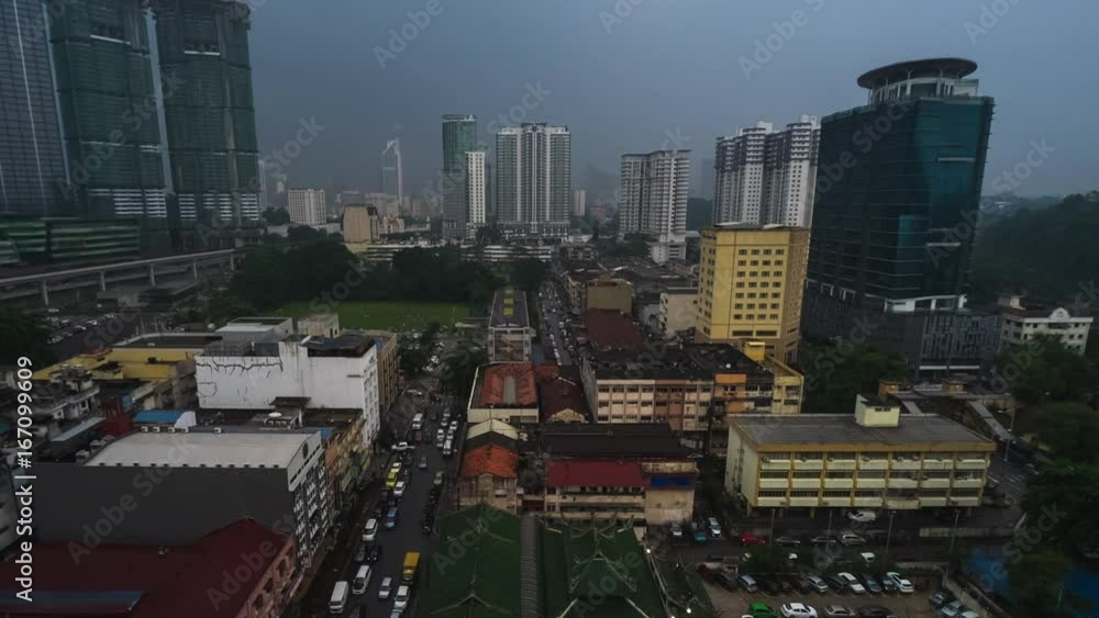 Timelapse of the city of Kuala Lumpur during rainy day FHD Timelapse of the city of Kuala Lumpur during rainy day FHD