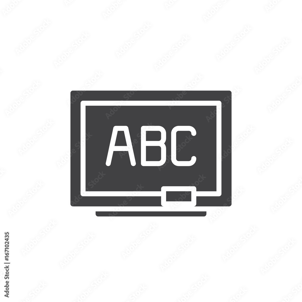 Blackboard icon vector, filled flat sign, solid pictogram isolated on white. Chalkboard symbol, logo illustration. Pixel perfect vector graphics Blackboard icon vector, filled flat sign, solid pictogram isolated on white. Chalkboard symbol, logo illustration. Pixel perfect vector graphics