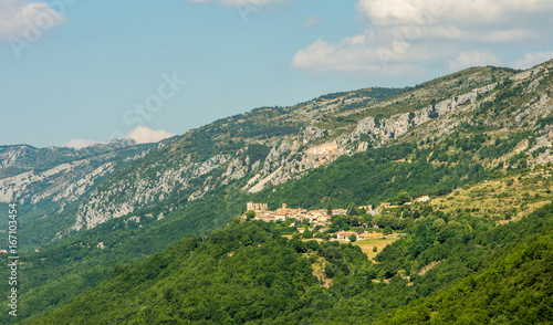 Scenic old hilltop village in Provence region of France