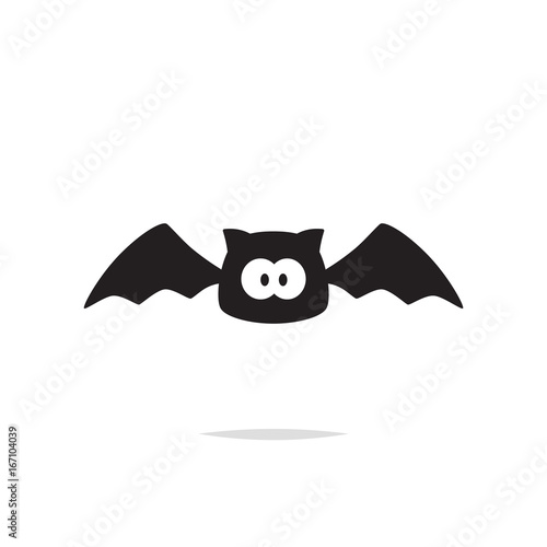 Cute bat vector isolated