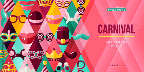 Carnival party creative banner