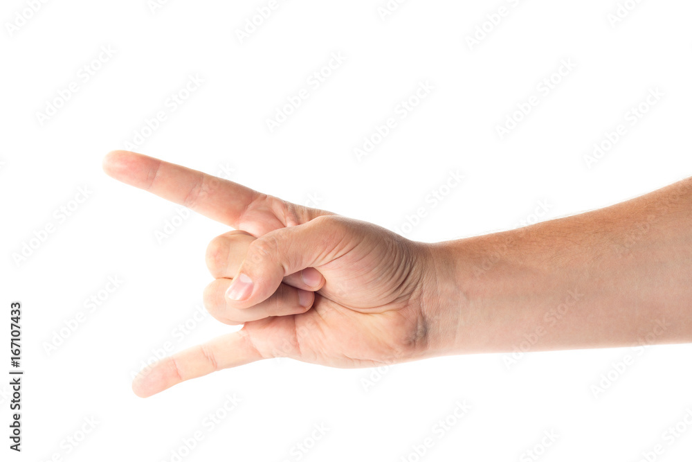 Mens hand isolated on white background Mens hand isolated on white background