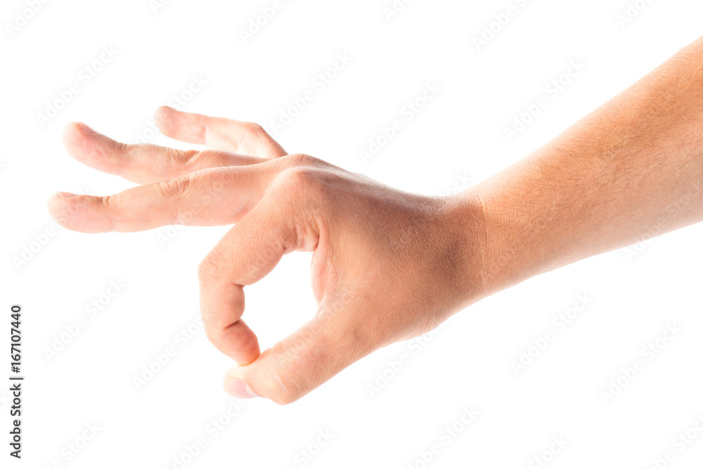 Mens hand isolated on white background Mens hand isolated on white background