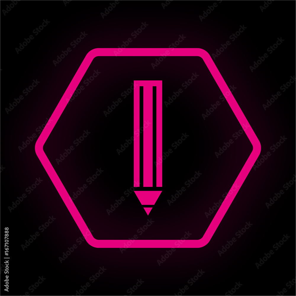 Neon Button Polygon - Stift Neon Button Polygon - Stift