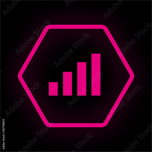 Neon Button Polygon - Diagramm