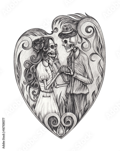 I Love (Heart) Horses: Pencil Drawing - Stock Image - Everypixel
