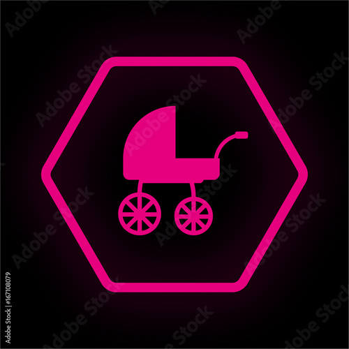 Neon Button Polygon - Buggy