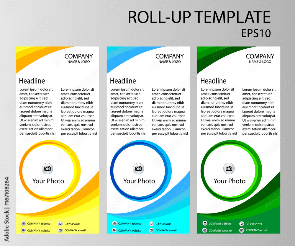 Roll-up banner template Roll-up banner template