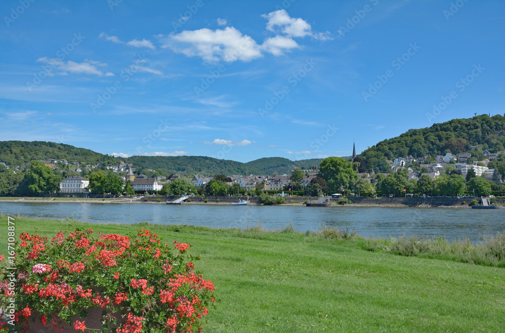 der bekannte Fremdenverkehrsort Linz am Rhein,Rheinland-Pfalz,Deutschland