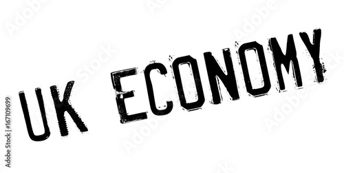 Uk Economy rubber stamp. Grunge design with dust scratches. Effects can be easily removed for a clean, crisp look. Color is easily changed.