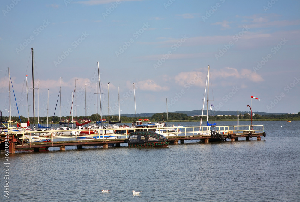 Jamno Lake in Mielno. Poland