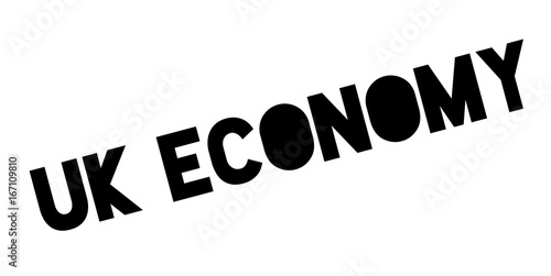 Uk Economy rubber stamp. Grunge design with dust scratches. Effects can be easily removed for a clean, crisp look. Color is easily changed.