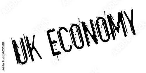 Uk Economy rubber stamp. Grunge design with dust scratches. Effects can be easily removed for a clean, crisp look. Color is easily changed.