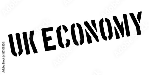 Uk Economy rubber stamp. Grunge design with dust scratches. Effects can be easily removed for a clean, crisp look. Color is easily changed.