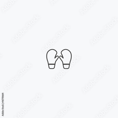 boxing gloves icon vector, can be used for web and mobile design