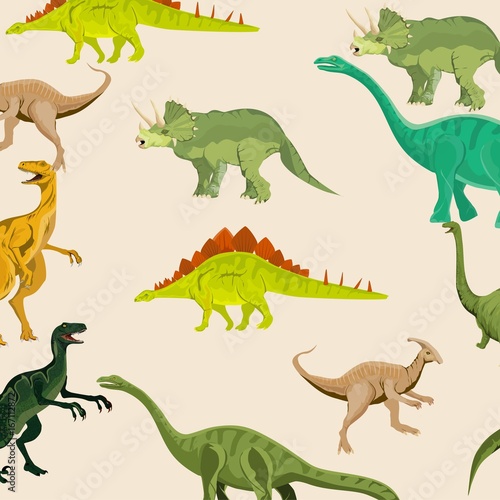 Vector set of dinosaurs © Massaget