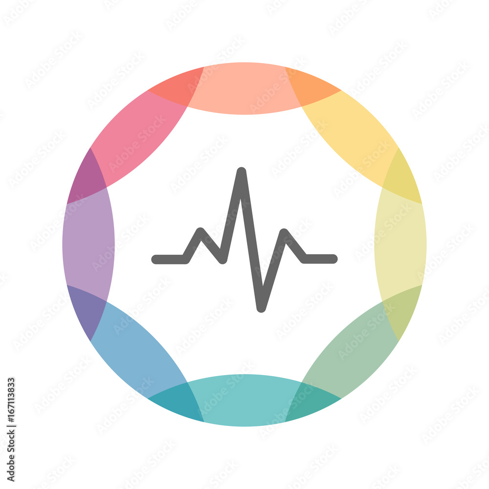farbiges Icon - Diagramm farbiges Icon - Diagramm