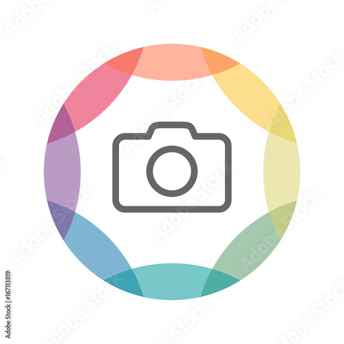 farbiges Icon - Kamera