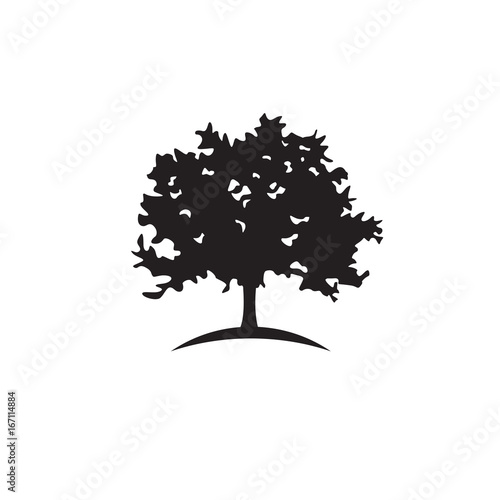 oak vector logo silhouette