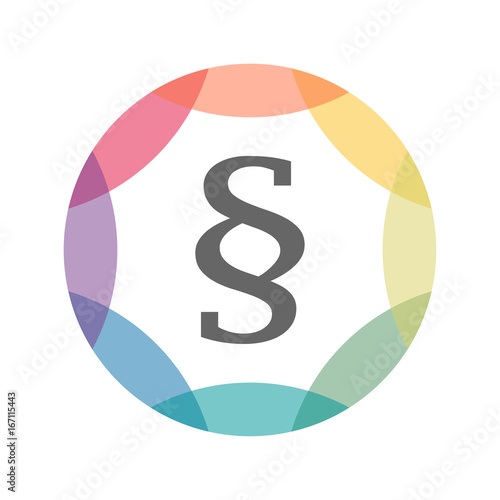 farbiges Icon - Paragraph