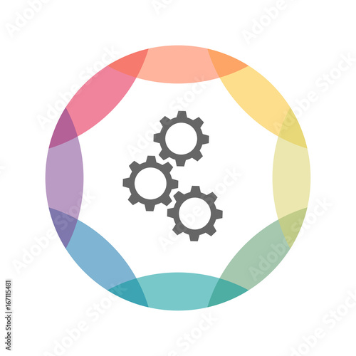 farbiges Icon - Zahnräder - Optionen