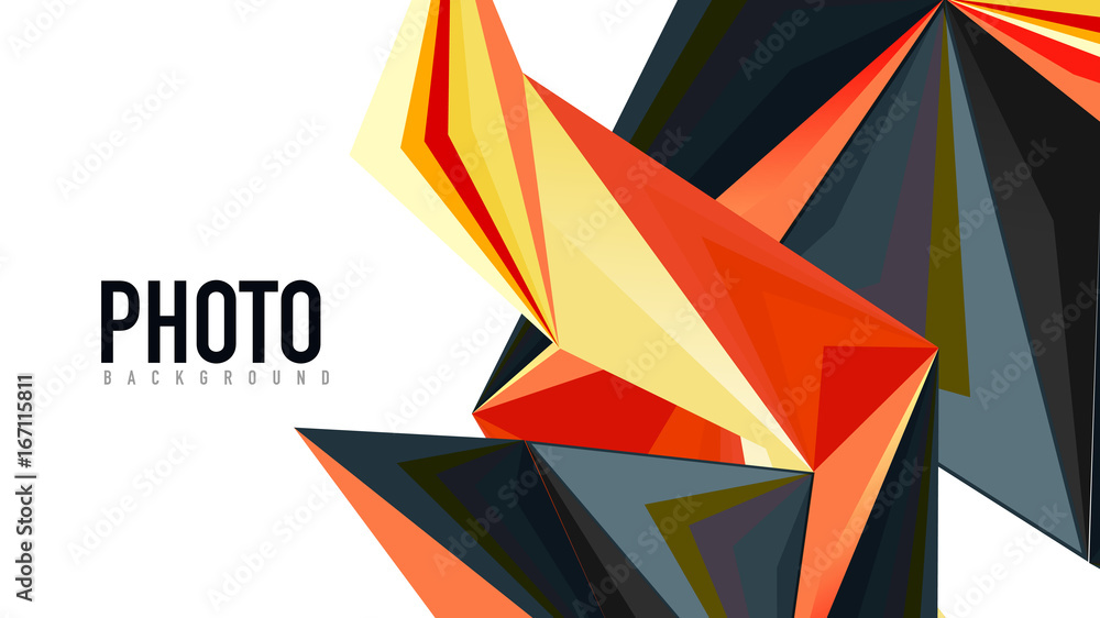 Modern triangle presentation template Modern triangle presentation template