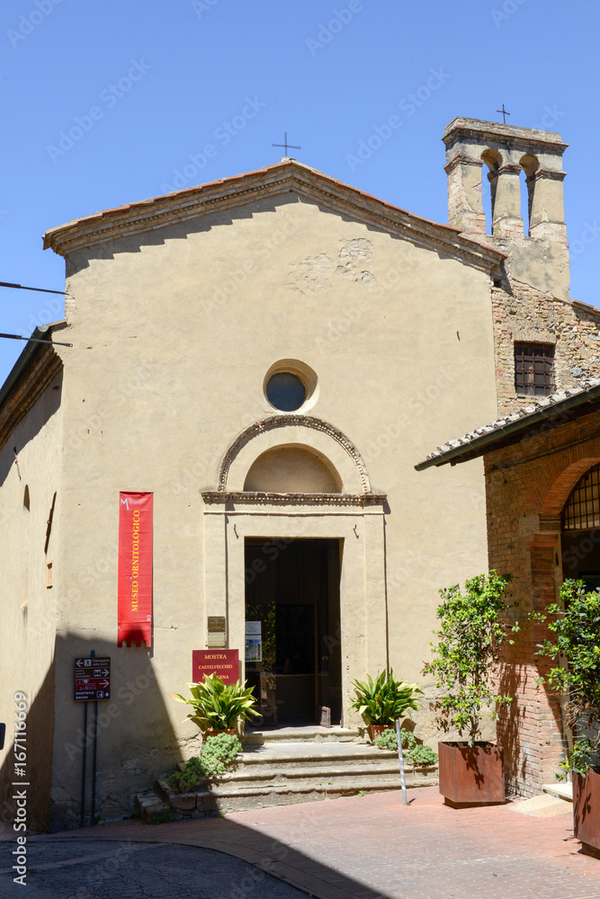 The church of San Gimignano on Italy