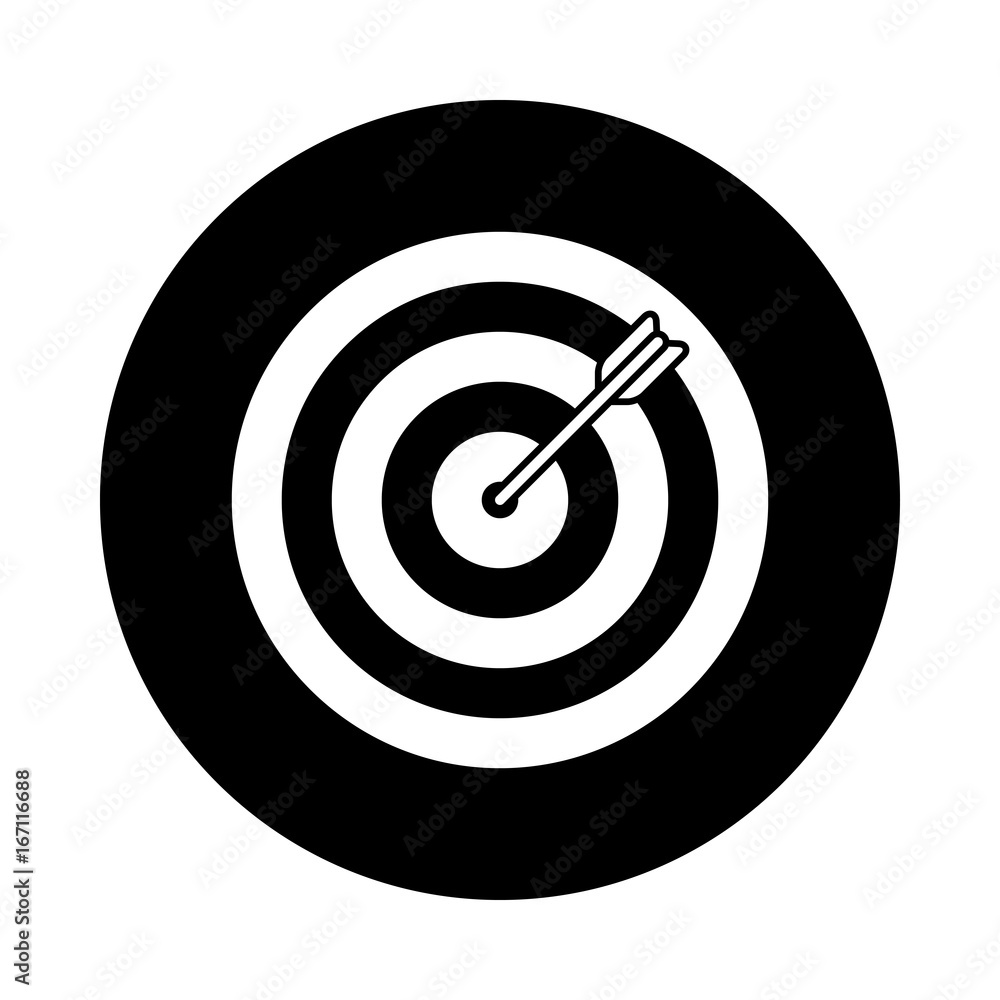 Target circle icon. Black, round, minimalist icon isolated on white background. Dartboard simple silhouette. Web site page and mobile app design vector element. Target circle icon. Black, round, minimalist icon isolated on white background. Dartboard simple silhouette. Web site page and mobile app design vector element.