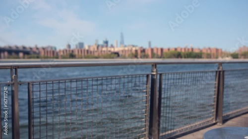 Young Beautiful Businesswoman in Brooklyn . New York City US photo