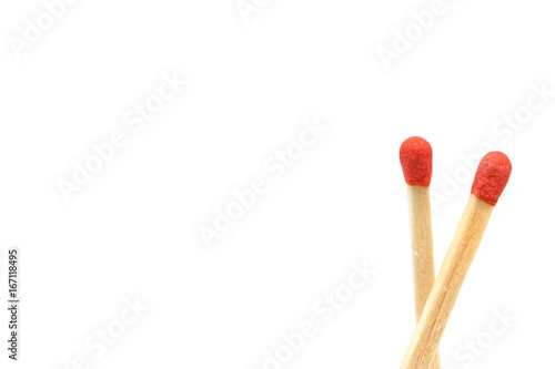 matchstick isolated on white background