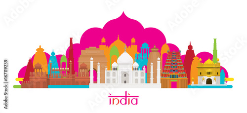 India Architecture Landmarks Skyline