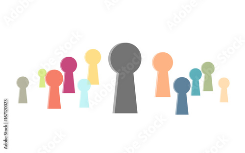 Viele bunte Schlösser