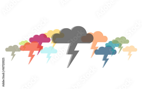 Viele bunte Gewitter