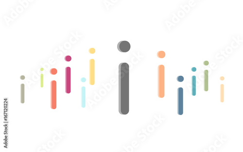 Viele bunte Buchstaben - I