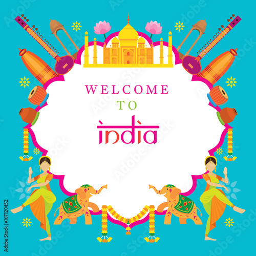 India Travel Attraction Frame