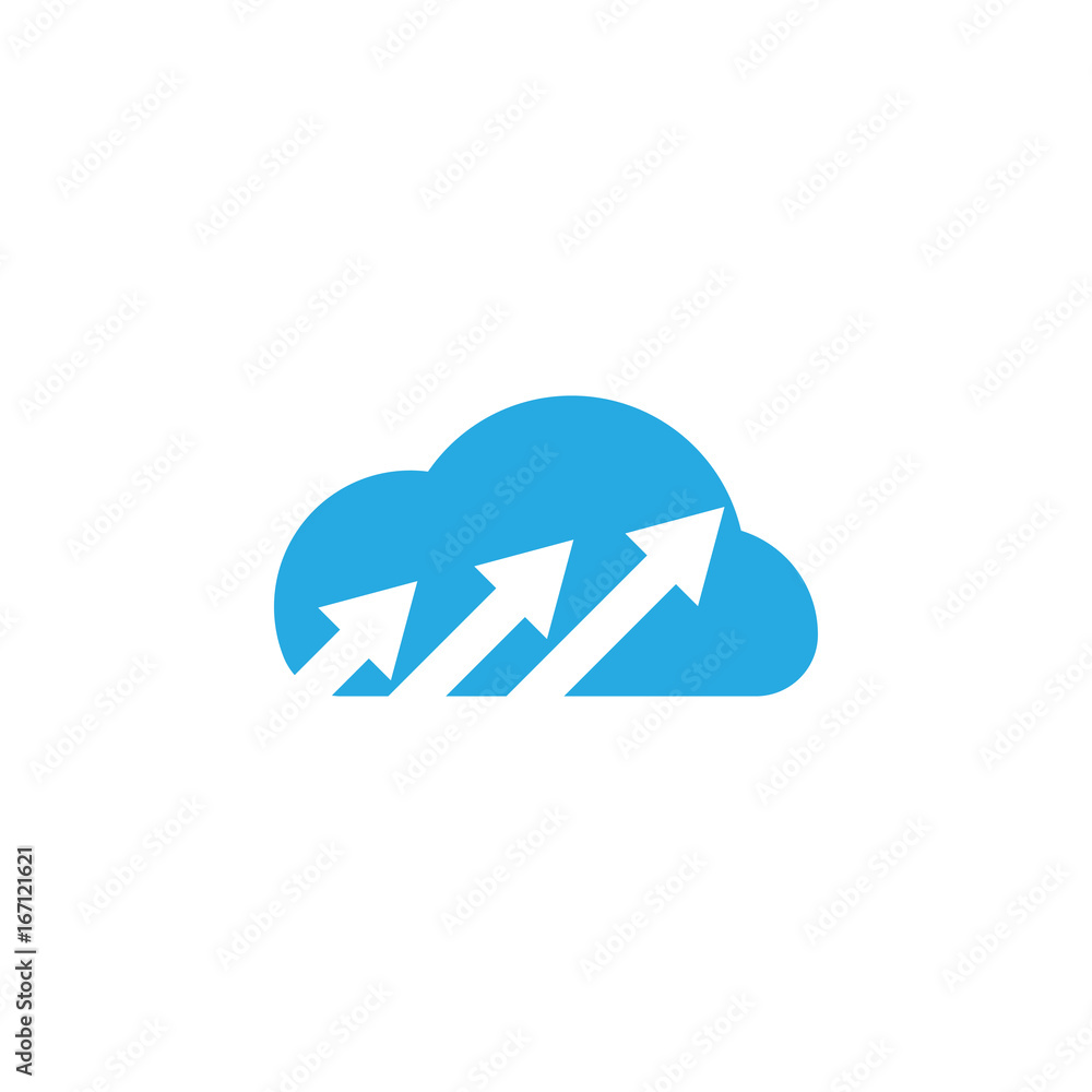 cloud arrow vector icon logo cloud arrow vector icon logo