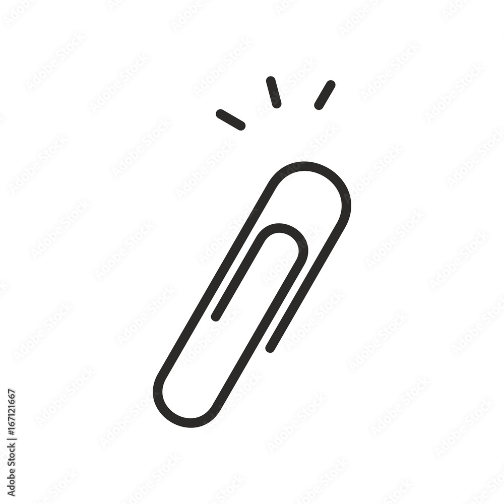 Obraz premium Paper clip icon