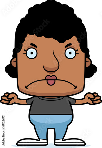 Cartoon Angry Woman