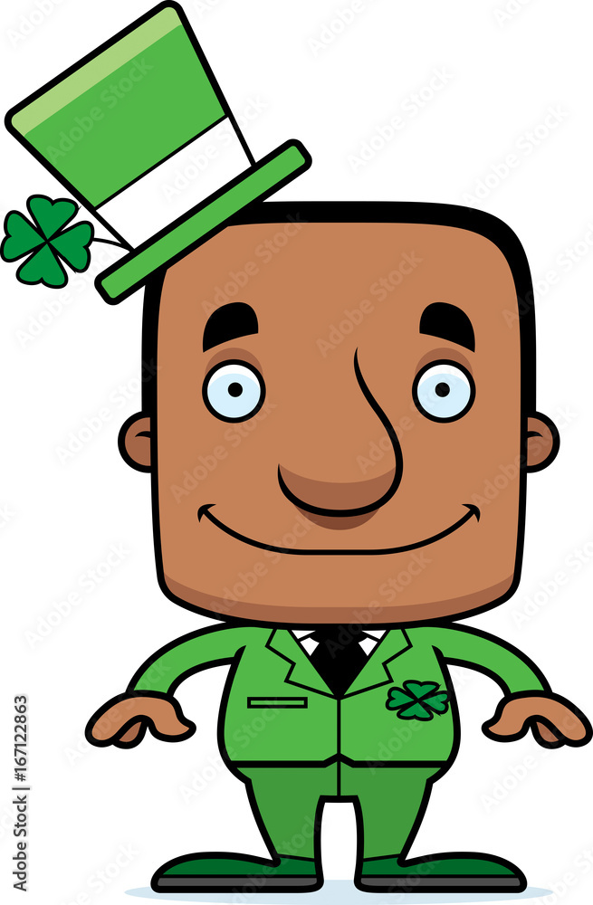 Cartoon Smiling Irish Man