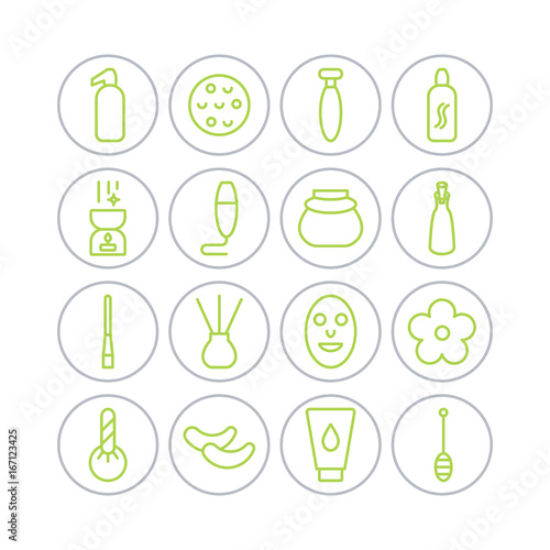 Spa icons set.