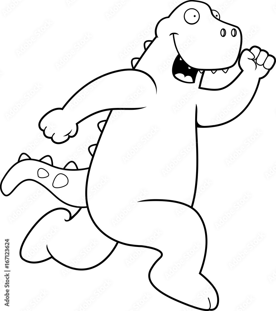 Obraz premium Dinosaur Running