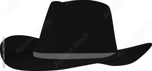 Black hat. vector illustration