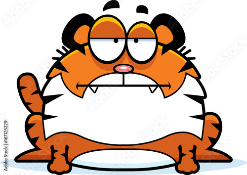 Bored Cartoon Tiger