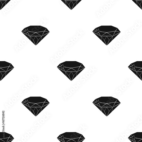 Gem diamond. A valuable prize in the casino.Kasino single icon in black style vector symbol stock illustration.