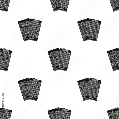 Lottery tickets. Chance to win the jackpot. Gambling in the casino.Kasino single icon in black style vector symbol stock illustration.