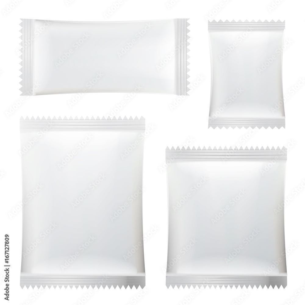 Sachet Vector White Blank Of Stick Sachet Packaging Sachets For Sachet Vector White Blank Of Stick Sachet Packaging Sachets For