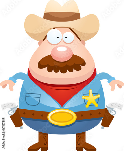 Cartoon Sheriff Mustache