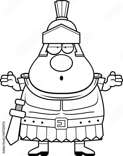 Confused Cartoon Roman Centurion